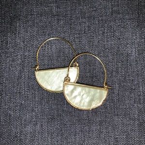 NWT Half-Moon Modern Hoop Earrings